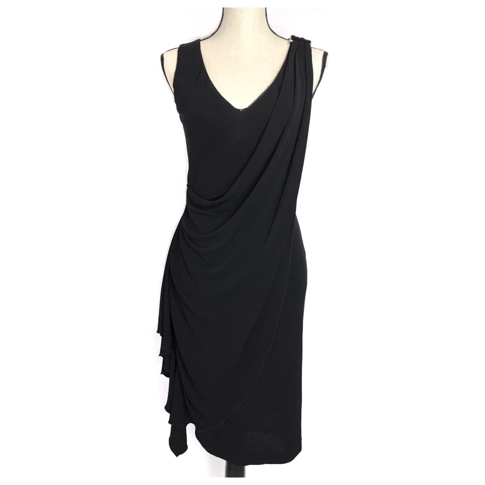 {Karen Millen} Grecian Draped Cocktail Dress, Sz 6